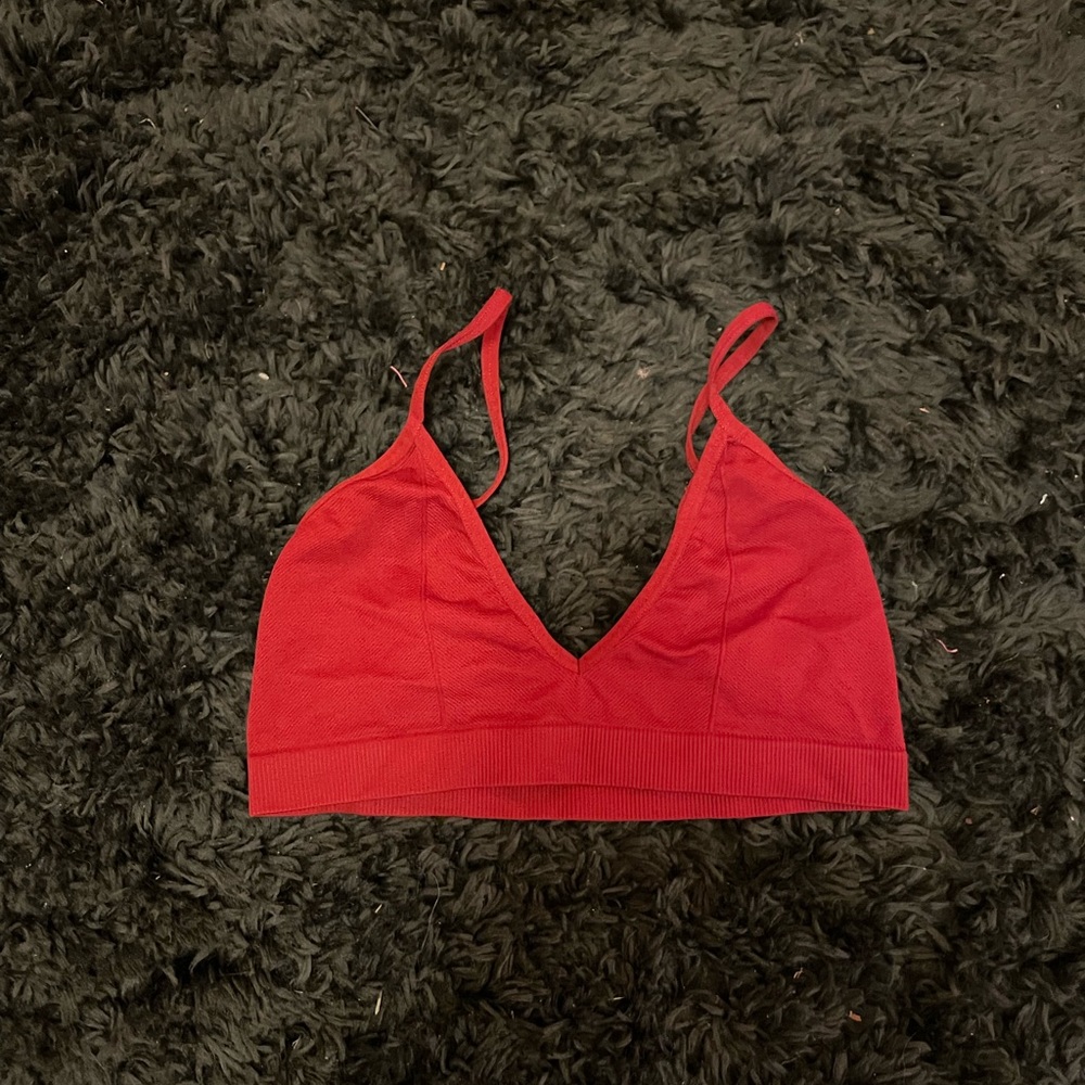 maroon target bralette worn once
